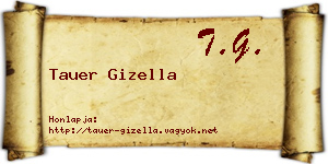 Tauer Gizella névjegykártya