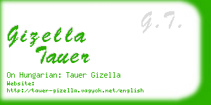 gizella tauer business card